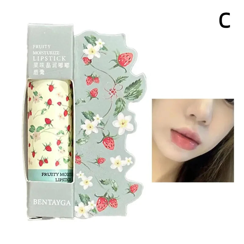 Korean Lipstick Colored Moisturizing Lip Balm Lines Moisturizing And Lip Anti-chapping Fade Nourishing Fruity Crystal Lipstick