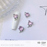Light Luxury Charms Luxury Nails DIY Nail Charms Japanese Style Pink Jewel Nails Decor Manicure Ornaments Alloy