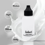 Base de maquillaje líquida de leche de cabra de 50 ml, hidratante, control de grasa, mate, corrector, resistente al agua, para el acné, maquillaje.