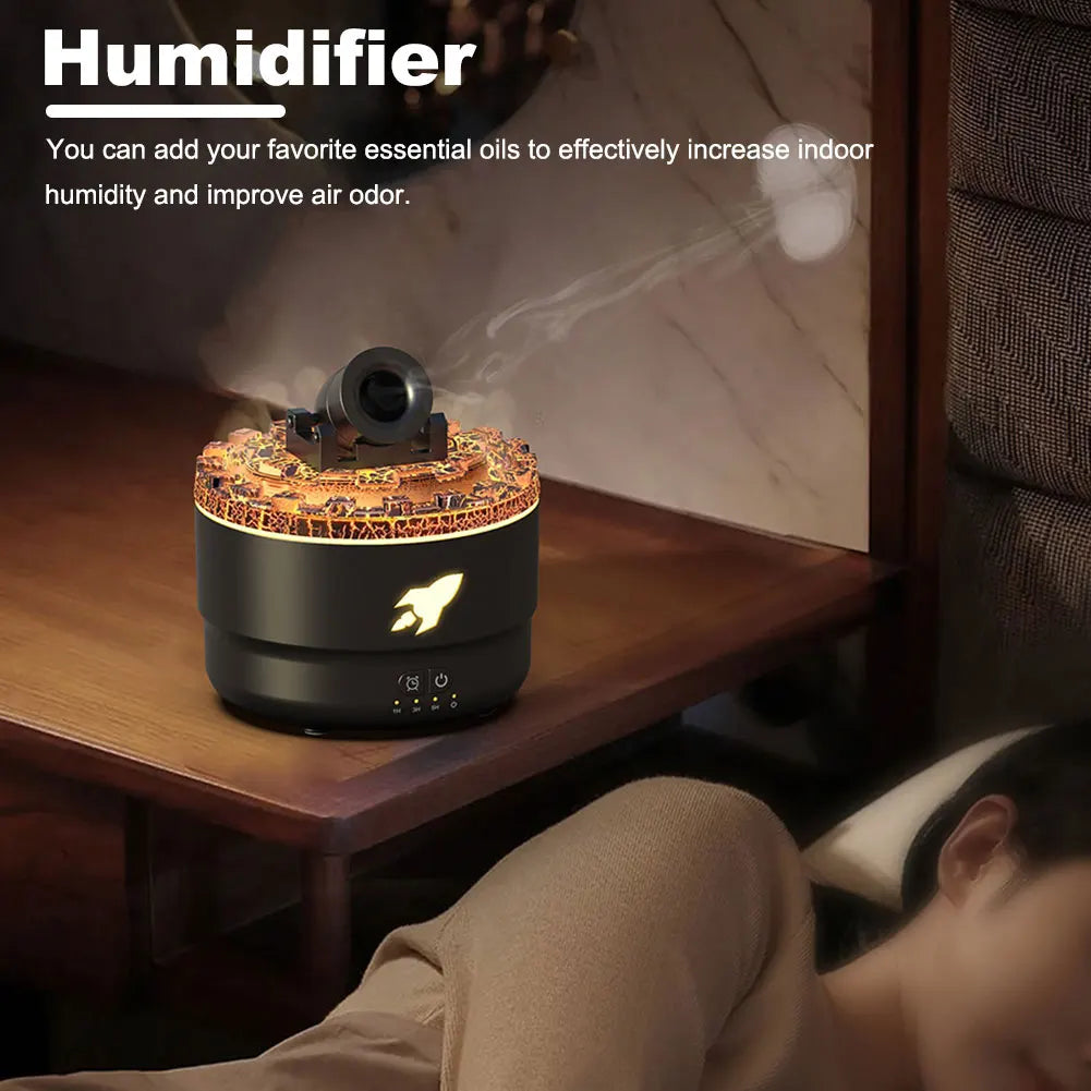 Humidificador de aroma con temporizador y torreta Cannon Blast para dormitorio.