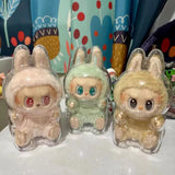 LABUBU V1 V2 transparent protective shell macaron standing protective cover dust cover doll labubu protector case
