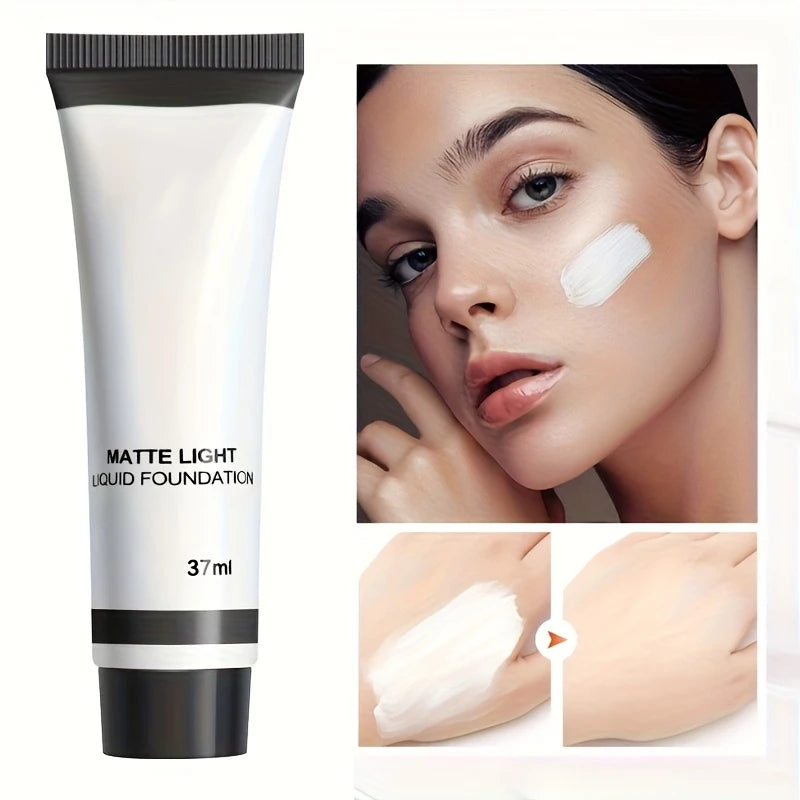 Foundation Blending Liquid Toner Matte Light White Liquid Foundation Blending Pure White Brightening Makeup For Cosplay Festival