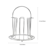 Stainless Steel Glass Cup Rack Drying Shelf Mug Holder Stand Tumbler ganizer Kitchen Supplies Bathroom Fixture