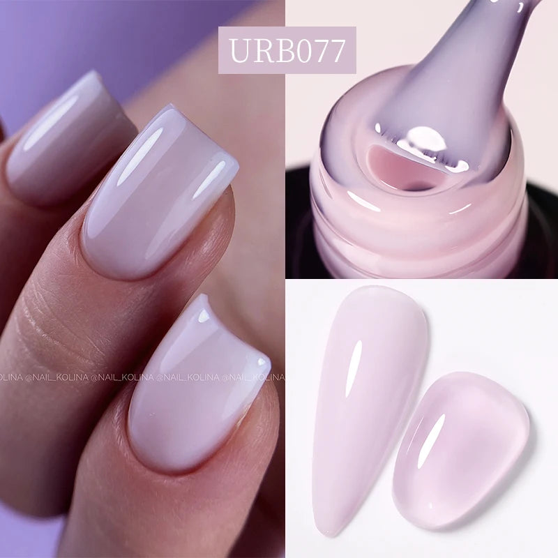 UR SUGAR Blue Color Rubber Base Gel Nail Polish Gold Glitter Base Gel Top Coat Soak Off UV LED Gel Nail Art Varnish Manicure