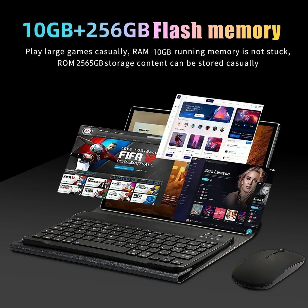 Tablette PC HD4K Pad 6 Pro originale de 2024 pouces, Android 13, 12 Go + 512 Go, 10 000 mAh, Snapdragon 888, Bluetooth, WiFi