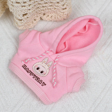 17cm Labubu Outfit Clothes Hoody Jeans Leisure Sports Set Kawaii Decor Ropa Labubu Accessories Doll Little Clothes DIY Kids Gift - Lootquake