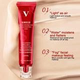 FV Foundation Maquillaje en crema líquida Base a prueba de agua Corrector Crema hidratante con control de aceite Corrector de larga duración con control de aceite