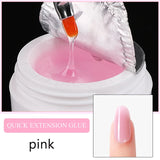 15Ml Nail Extension 3 colors Poly UV Gel,Transparent/ Pink/White Gel For DIY Nail Art,Multi-function UV Gel Nail Art Tools 1&
