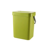 Space-Saving Quiet-Close Trash Can - 3/5L Eco-Friendly Sealed Bin For Kitchen & Office No Electricity Needed