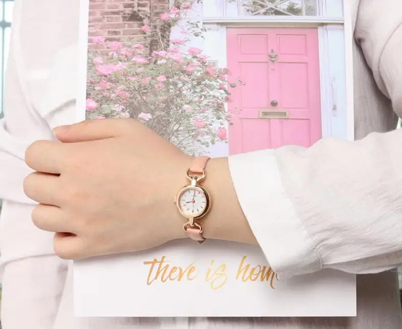 Foreign trade popular small round watch girls quartz watch fashion gifts bracelet type - Lootquake