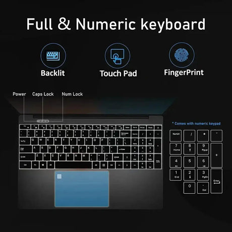 2024 AMD Laptops Gaming Office Business Notebooks Win11 15.6 inch IPS Ryzen7 5700U 8 Cores 32GB DDR4 2TB PCIE 9000mAh - Lootquake