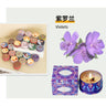 Bougie parfumée aux fleurs séchées, souvenir de mariage, parfum de fleur éternelle, bougie parfumée à l'huile essentielle de plante longue durée