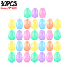 10/50PCS Colorful Easter Eggs Plastic Fillable Bird Pigeon Eggs DIY Craft Easter Party Home Decoration Funny Kids Opening Toys - Lootquake