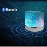 Mini altavoz Bluetooth inalámbrico con LED, tarjeta TF, subwoofer USB, sonido MP3 portátil, altavoz inalámbrico para teléfono inteligente