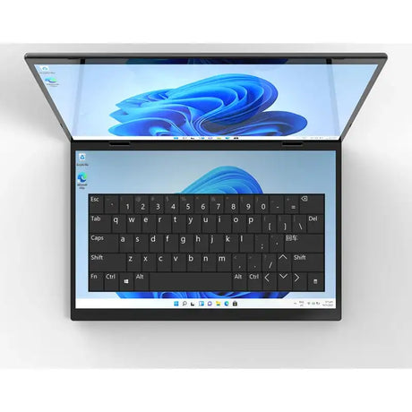 Dual Screen Laptop Intel N100 Processor 14“+14” touch Gaming Laptop DDR4 32GB 1TB 2TB SSD Notebook Computer - Lootquake