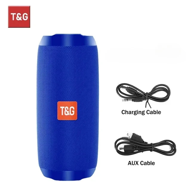 Enceinte Bluetooth TG117, enceinte portable sans fil, caisson de basses stéréo étanche pour l'extérieur, compatible avec radio TF