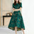 Women Summer Long Dress Elegant Boho Floral Jacquard Flower Dress Irregular Evening Party Dress Lady Ball Gown - Lootquake