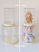 Labubu Pendant Display Box Rotating Transparent Labubu Doll  Storage Blind Box Storage Display Dustproof And Moisture-Proof