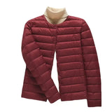9 Color Women Puffer Jackets 90% Ultra Light Duck Down Women Matt Fabric Lightweight Coat Warm Female Windbreaker Parka - Lootquake