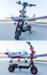 Patinete eléctrico grande K14 de 10000 W con motor dual, 72 V, 40 Ah, neumáticos todoterreno de 14 pulgadas, velocidad máxima de 90 a 120 km/h, freno hidráulico.