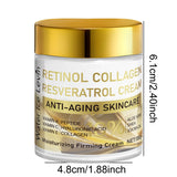Crema de colágeno con vitamina A, crema facial de colágeno, reafirmante, hidratante de día y de noche, adecuada tanto para hombres como para mujeres.