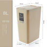 Press Waste Bin with Lid Kitchen Big Storage Food Trash Can Home Recycling Bins Bathroom Trash Can Basket Food Grade Garbage