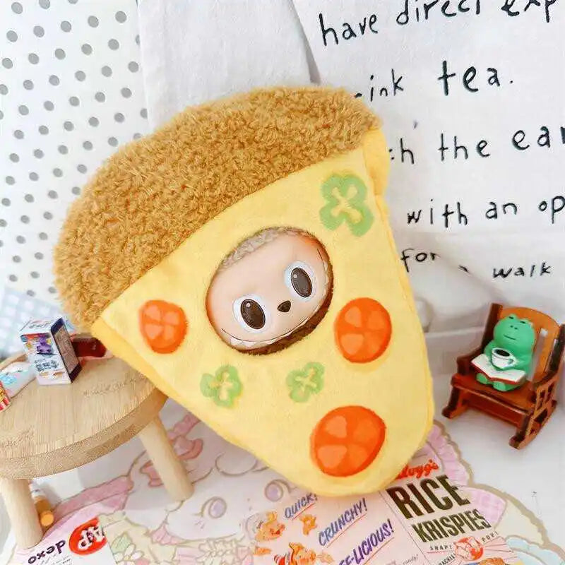 Labubu Doll Clothes, 17cm In Size, With A Piece Of Labubu, A Tomato Pizza Hanging Ornament, A Kid'S Clothes, And A Child'S Gift
