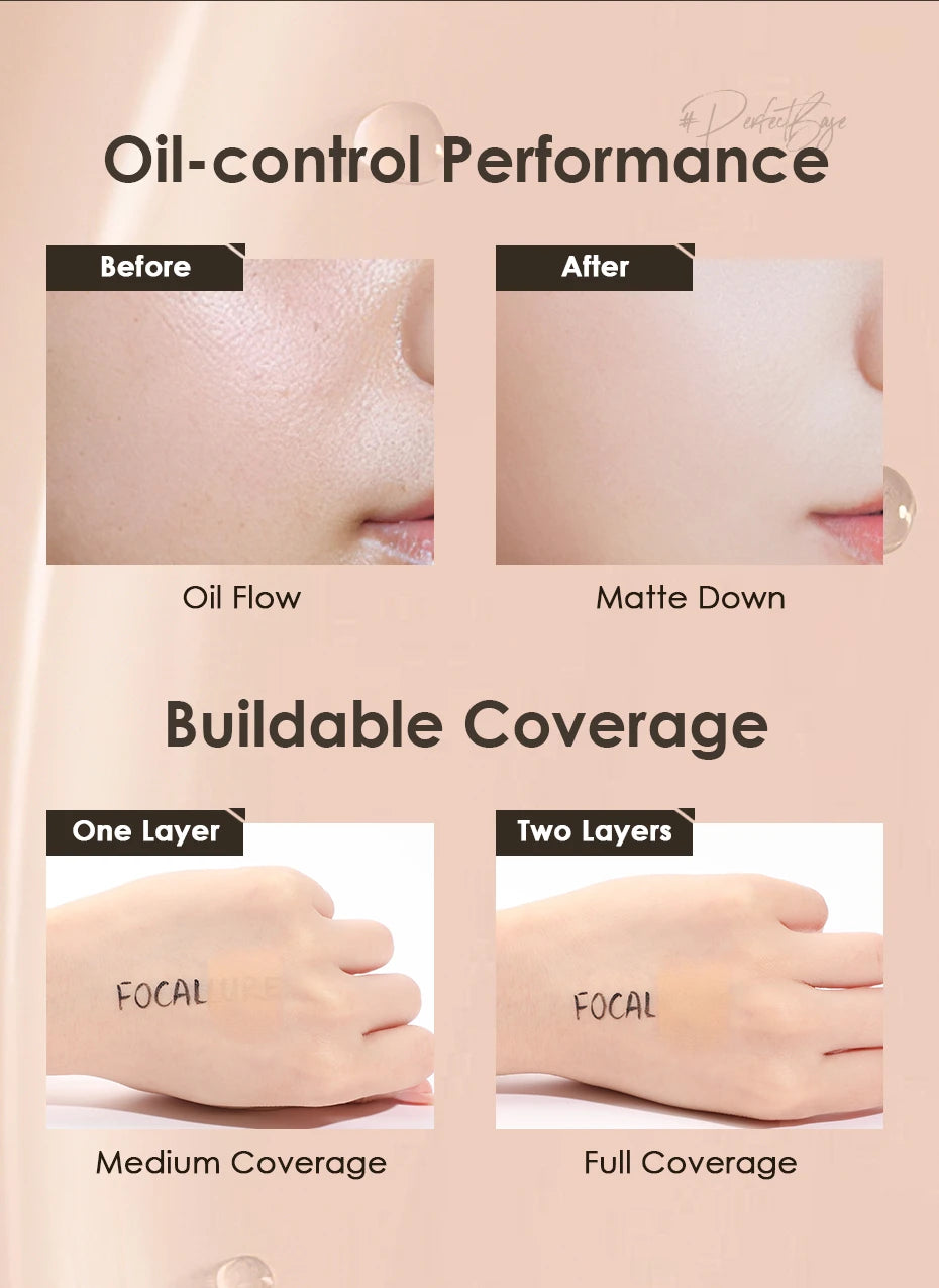 30ml Concealer Color-Changing Foundation Brightens the complexion, is clear, moisturizing, waterproof, and does not fade