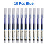 10Pcs/set High Quality Needle Type Gel Pens Straight Liquid Ballpoint Pen Kawaii Stationery School Office Supplies Writing