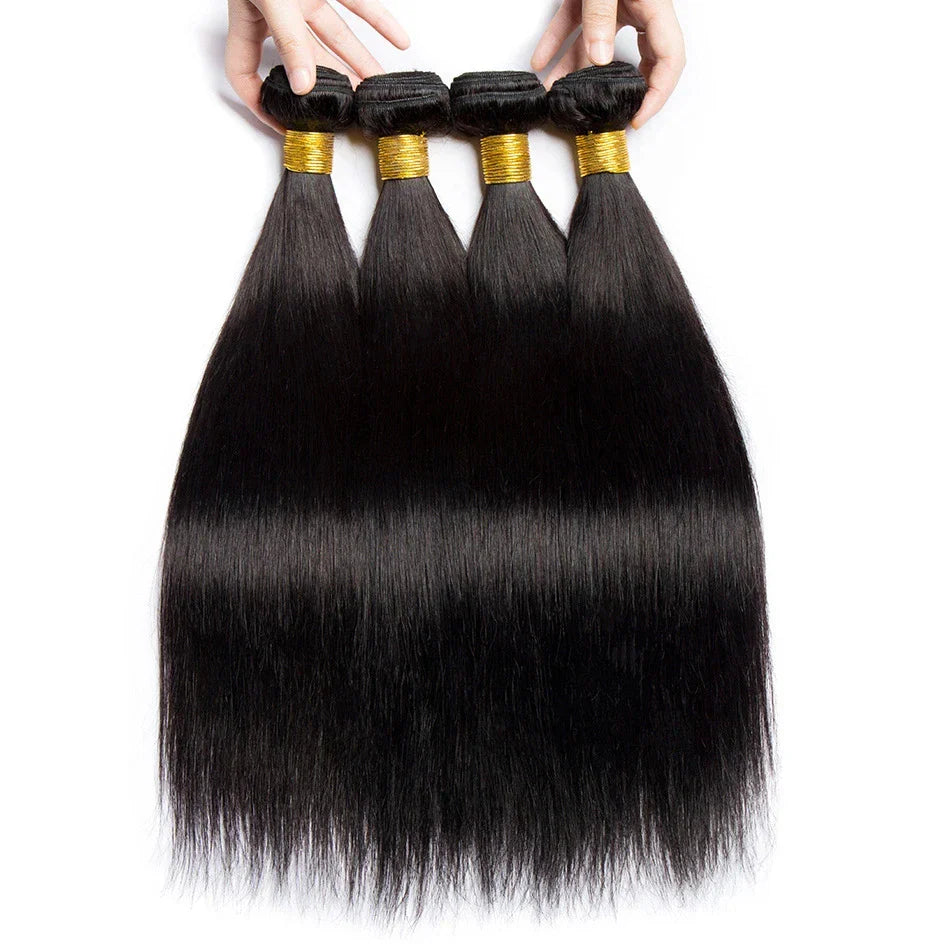 8-32 Inch Bone Straight Brazilian Remy Human Hair Weave Bundles | Natural Color 12A | 1, 3, or 4 Bundles