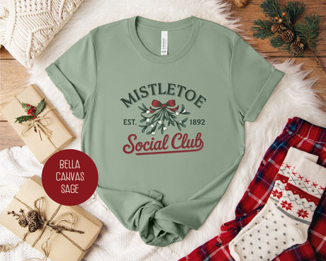 Mistletoe Social Club Christmas Shirt-10