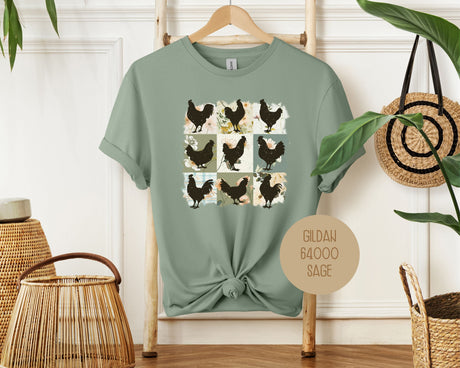 Cute Boho Chickens Shirt-0