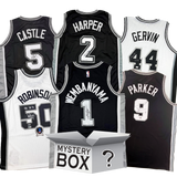 Autographed/Signed San Antonio Basketball Jersey Mystery Box with PSA JSA or Beckett COA