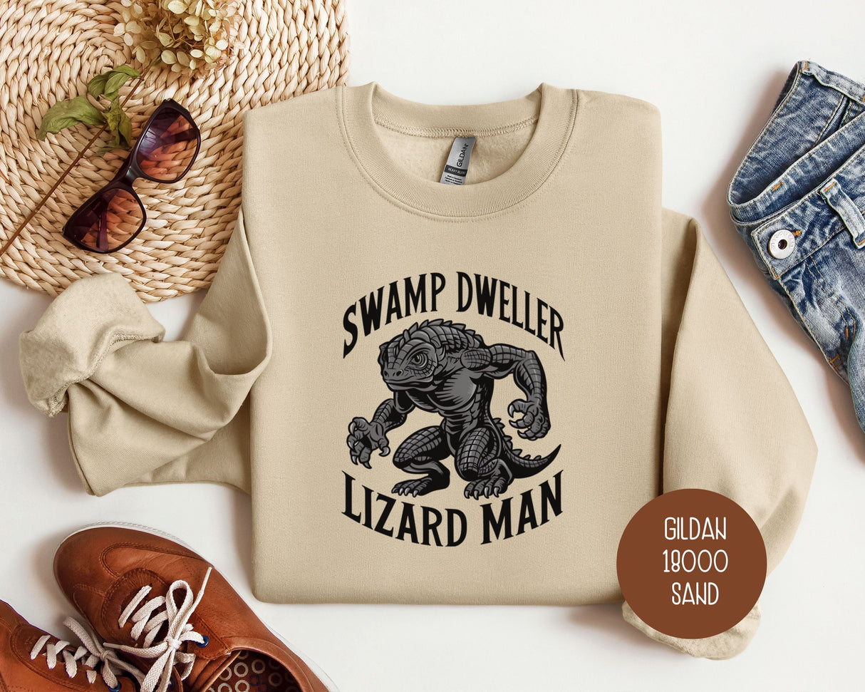 Swamp Dweller Lizard Man Sweatshirt