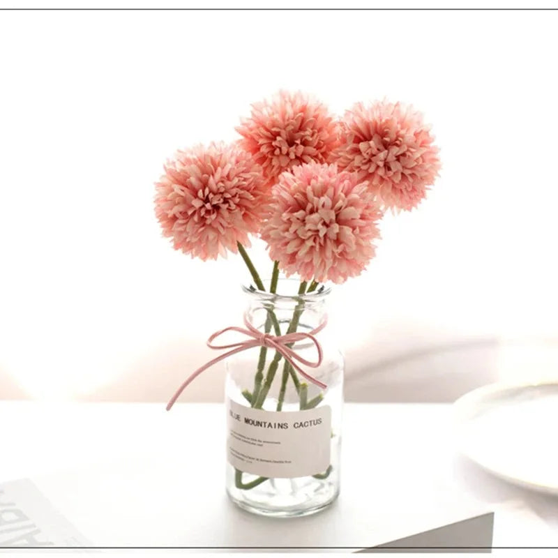 3/6Pc Hydrangea Artificial Flowers Bouquet Boho Home Bedroom Decor Wedding Decoration Craft Vases Flower Arrangement Accessories