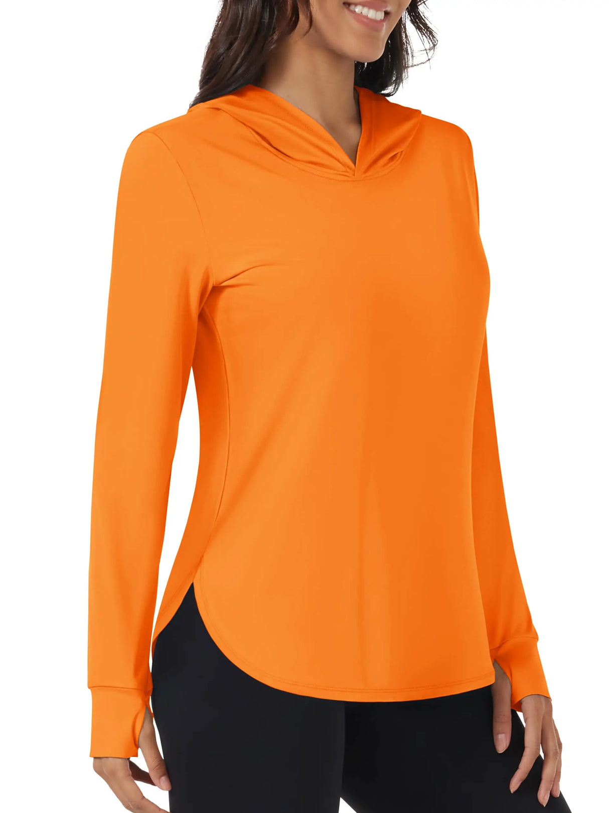 TACVASEN UPF 80+ Quick Dry Hooded Long Sleeve Sun UV Protection T-Shirts