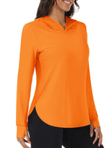 TACVASEN UPF 80+ Quick Dry Hooded Long Sleeve Sun UV Protection T-Shirts