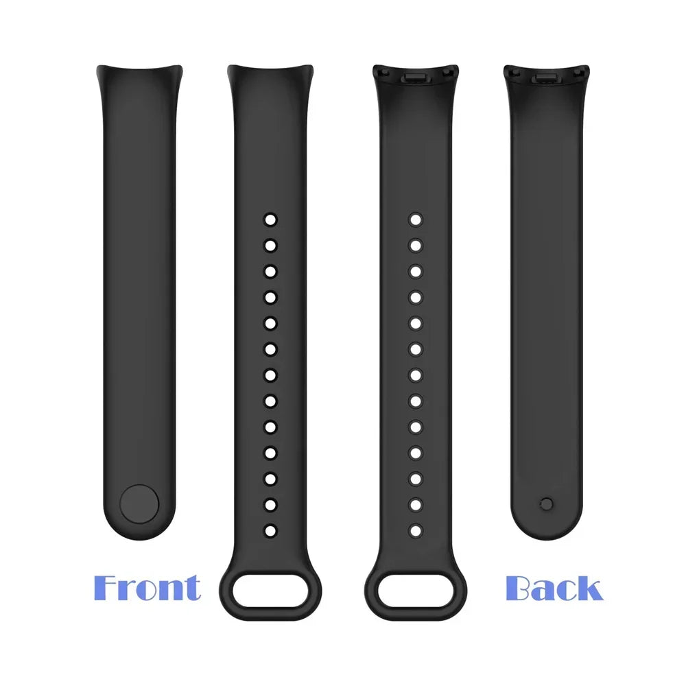 Correas deportivas para Xiaomi Mi Band 8-9 NFC, repuesto de pulsera de silicona Mi Band 9/8, resistente al agua, accesorios para Mi Band 9