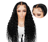 Alipearl Pre-Braided Loose Deep 13x6 Lace Front Wig | Glueless | Brazilian Remy Hair | Pre-Cut Lace | Pre-Plucked