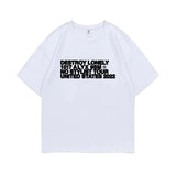 Rapper Destroy Lonely Alyx Print Tshirt Mens Oversized Cotton Short Sleeve Tees Men Hip Hop Rap Style T-shirt Man Street T Shirt - Lootquake