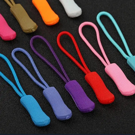 10/20pcs Zipper Pull Puller End Fit Rope Tag Replacement Clip Broken Buckle Fixer Zip Cord Tab Travel Bag Suitcase Tent Backpack - Lootquake