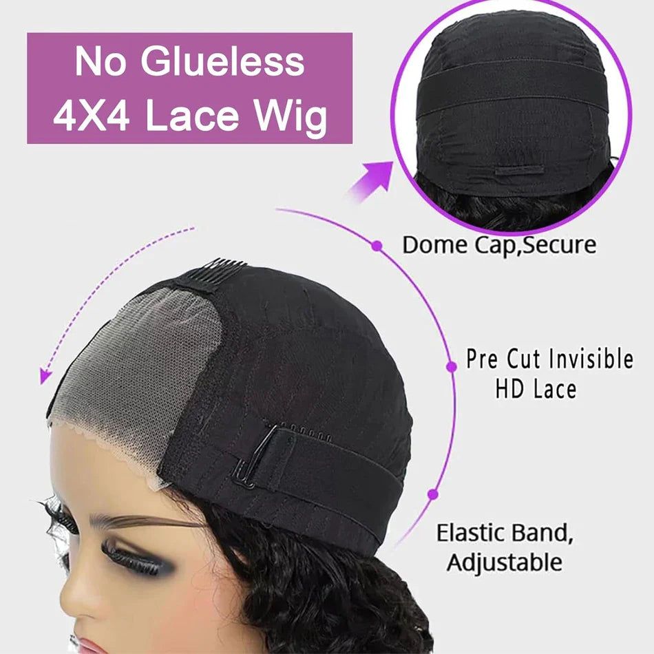 12A Bone Straight Bob Wig | Ready to Go | Glueless | Lace Frontal & Closure Options | Brazilian Remy Human Hair