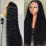 200% Density Deep Wave Curly HD Lace Frontal Wig | 13x6 Glueless Water Wave & 13x4 Pre-Plucked Human Hair Lace Front Wigs (30-40 Inch)