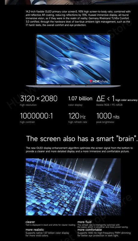 HUAWEI MateBook X Pro 2024  Laptop Inter Core Ultra9 185H/Ultra7 155H 32/16GB 2/1TB Netbook 14.2inch 3.1k Touchscreen 120Hz OLED - Lootquake