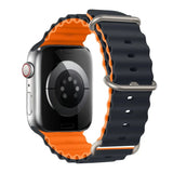 Silicone Strap For watch band 44mm 40mm 49mm 45mm 41mm 38mm accessorie correa bracelet iWatch Ultra 2 series 7 6 5 se 8 9 - Lootquake