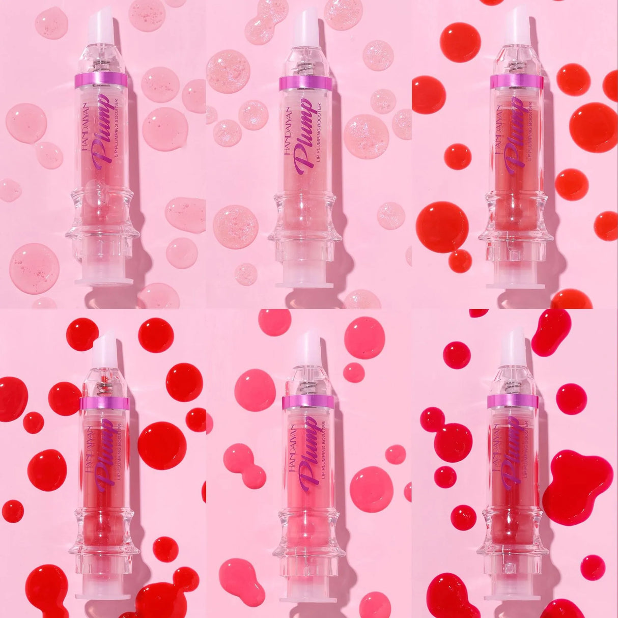 Sexy Plumper Glitter Red Nude Lipstick Liquid Waterproof Moisturize Oil Lipgloss Makeup Lip Plumping Booster Gloss Lipstick