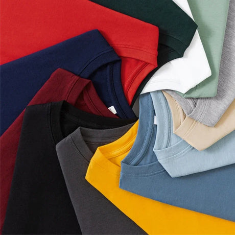 Men's Spring and Autumn New Long Sleeve T-shirt Simple and Fashionable Versatile Round Neck Underlay Top - Lootquake