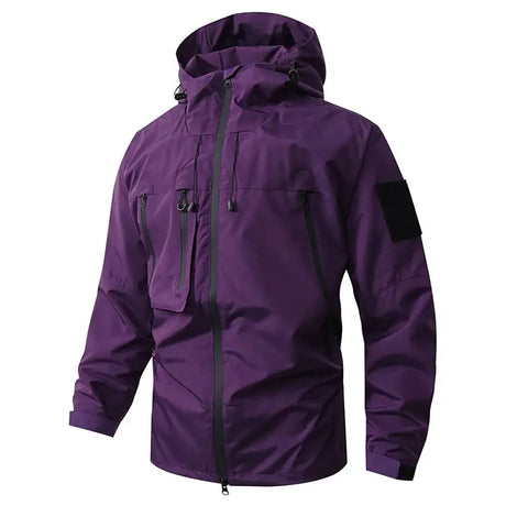 Autumn Men's Mountain Ski Jackets Outdoor Windbreaker Hiking Hooded Coats for Men Climbing Waterproof Jackets Raincoat Clothing - Lootquake