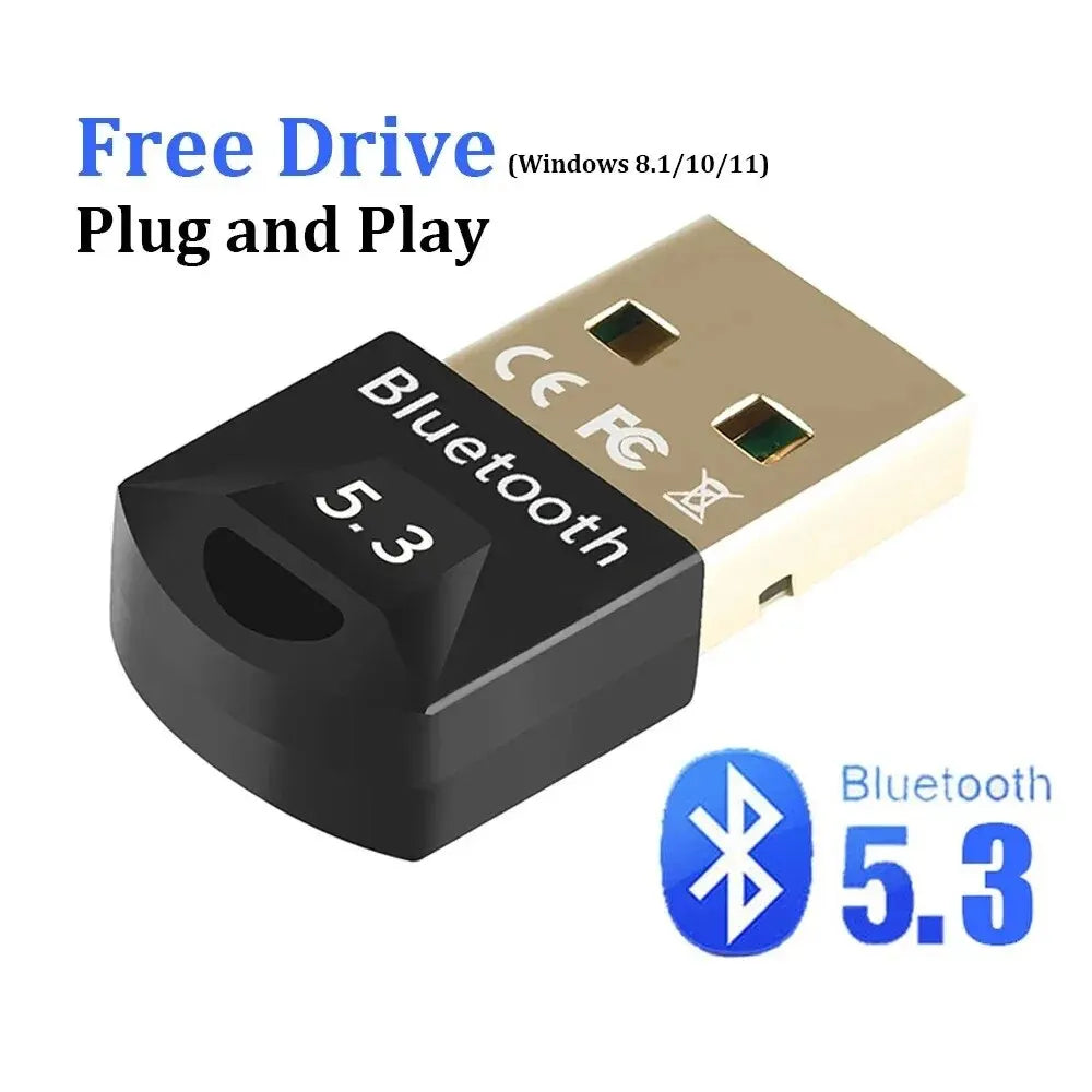 Adaptateur Bluetooth pour PC, clé USB Bluetooth 5.3, récepteur Bluetooth 5.0 pour haut-parleur, souris, clavier, musique, émetteur audio