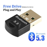 Adaptateur Bluetooth pour PC, clé USB Bluetooth 5.3, récepteur Bluetooth 5.0 pour haut-parleur, souris, clavier, musique, émetteur audio